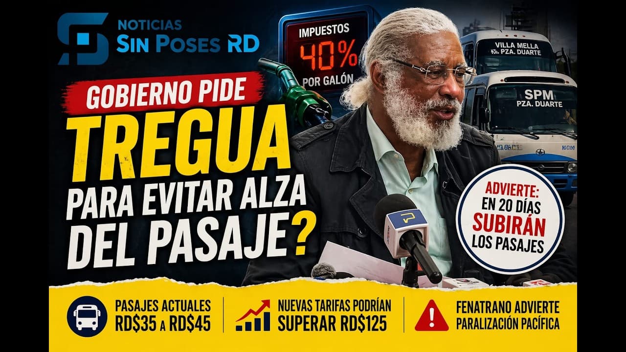 Gobierno pide tregua para evitar alza del pasaje: Juan Hubieres advierte aumento en 20 días